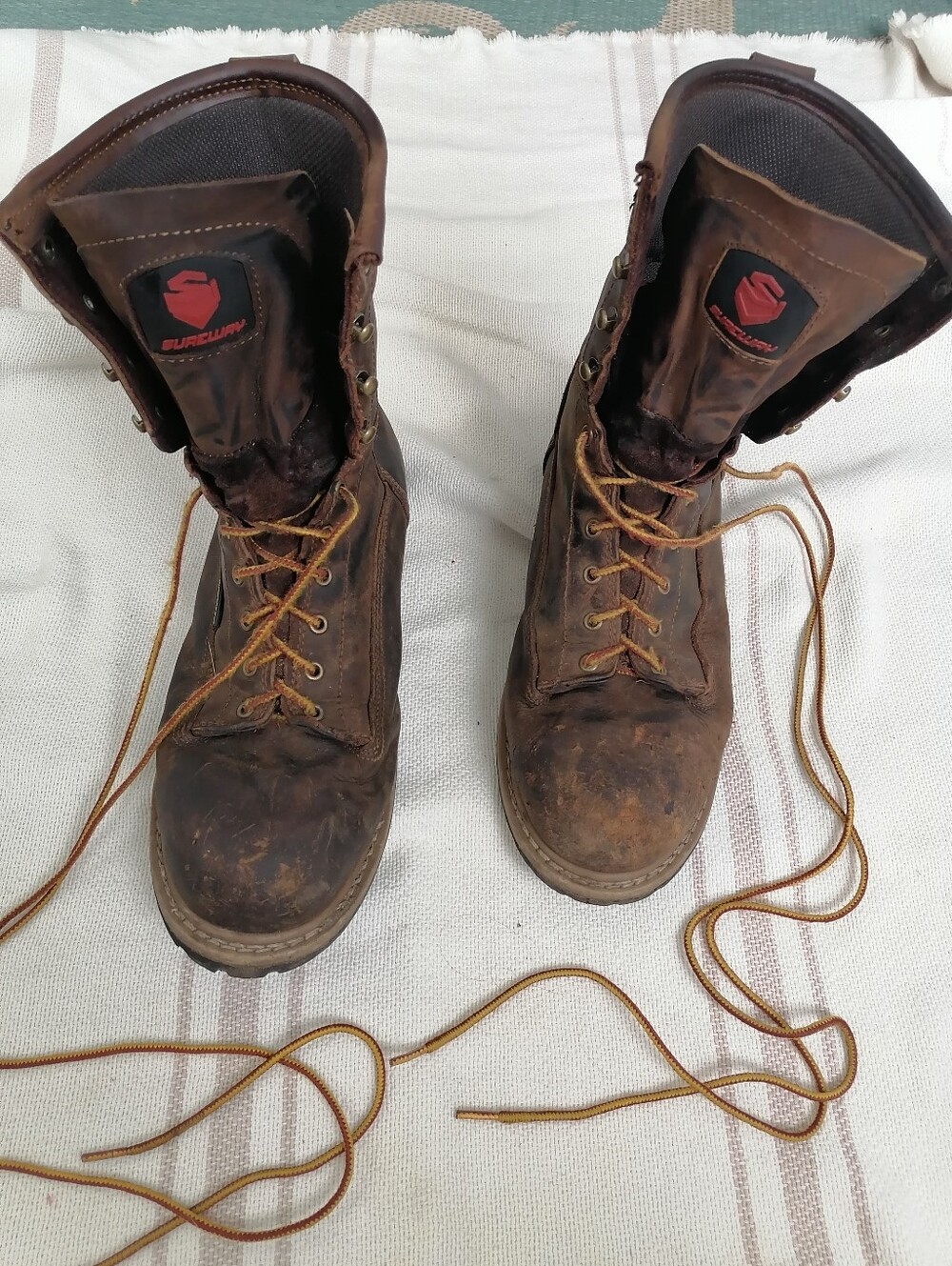 Sureway steeltoe logger boots mens 12